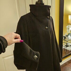 Cole Haan Black Wool Coat